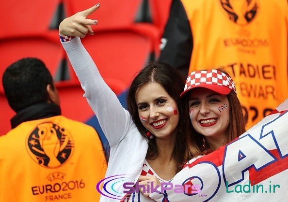 عکس زنان تماشاگر یورو 2016