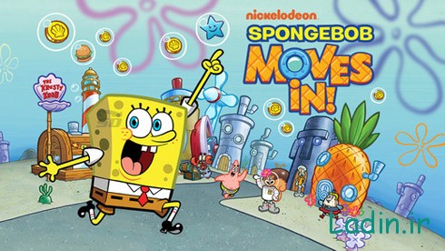 بازی باب اسفنجی برای موبایل آیفون - Sponge Bob Moves In 4.22 iOS