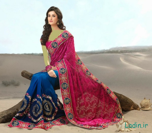 Indian-Bridal-Sarees-2014-2015-Stylish-Indian-Bridal-Sarees-Designs-Collection-2014-2015-for-Brides-fashionmaxi.com-blogspots.com-2B14