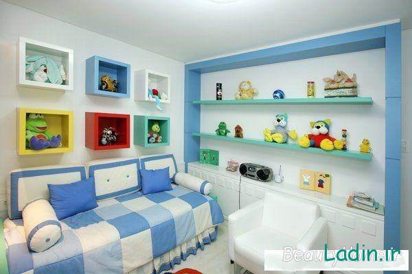 اتاق خواب آبی نوزادان 