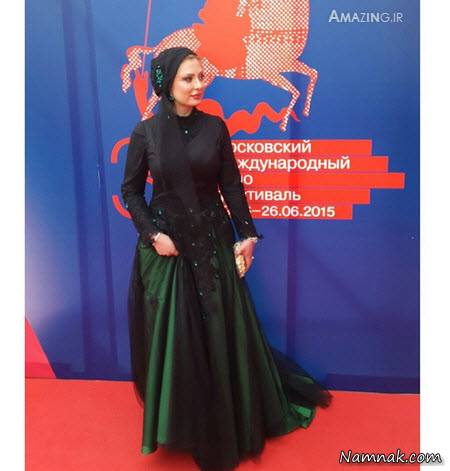 لباس نیوشا ضیغمی در مسکو